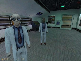 Стоп-кадр из игры Half-life